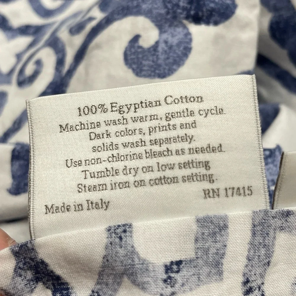 SFERRA Millbrook Euro Sham Egyptian Cotton Color Storm
